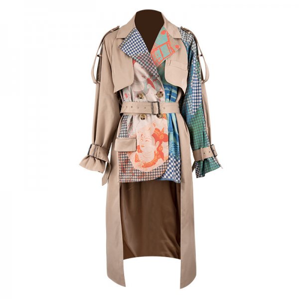 Women's Mid-Length Trench Coat British Style Coat