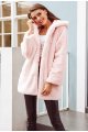 Faux Fur Plush Hooded Fur Coat Women's Fluffy Coat