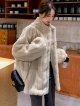 Lamb Fur Coat Stand Collar Fur Coat