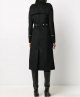 Slim Back Slit Long All-Match Coat Woolen Coat