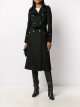 Slim Back Slit Long All-Match Coat Woolen Coat